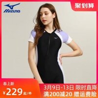 Đồ bơi Mizuno nữ 2023 mới một mảnh giảm béo che bụng bảo thủ Áo tắm chống nắng chống clo kích thước lớn đồ bơi nữ kín đáo trẻ em bộ đồ bơi nữ