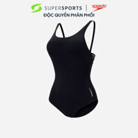 Đồ Bơi Một Mảnh Nữ Speedo Rib Dress - Đen  - 8-158143503