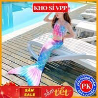 Đồ bơi nàng tiên cá , quần áo tắm đi biển cho bé gái chất liệu cao cấp, màu sắc dễ thương E1352