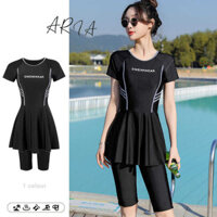 Đồ bơi nữ che bụng, quần bó, da dẻ, nắng, thể thao bảo thủ, sinh viên chống ánh sáng, tắm suối nước nóng