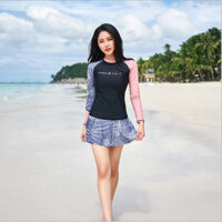 Đồ bơi nữ dài tay + chân váy xòe
