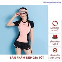 Đồ bơi nữ hai mảnh đi biển vải mềm mại co giãn 4 chiều phong cách Hàn Quốc BD0024