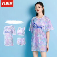 Đồ Bơi Nữ Phong Cách Mới Chia Ba Mảnh Bảo Thủ Bao Thịt Người Lớn Đồ Bơi Cô Gái Nóng Mùa Xuân Đồ Bơi