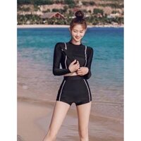 Đồ bơi nữ tay dài kín đáo trẻ trung- bikini đi biển 2 mảnh chống nắng- TD2MQĐ_ĐBONG ⚡