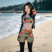 Đồ bơi rời dài tay chống nắng lướt sóng lặn biển đồ lặn mẫu cha mẹ-Con Đồ lặn nhanh khô đồ bơi nghỉ dưỡng suối nước nóng