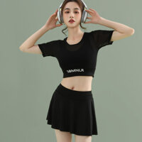 Đồ bơi thể thao bảo thủ dành cho nữ Bộ đồ bơi váy học sinh