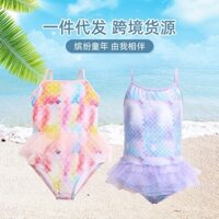 Đồ bơi trẻ em bé gái Bikini liền thân váy công chúa nàng tiên cá dễ thương Đồ bơi trẻ em nhỏ và lớn