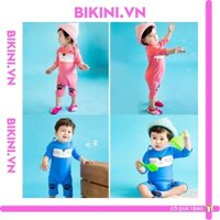 Đồ bơi trẻ em ,bộ đồ bơi trẻ em liền thân chất liệu LYCRA HÀN cao cấp họa tiết Mèo Con dễ thương BIKINI.VN