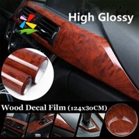 Độ Bóng Cao Tự Dính Hạt Gỗ Kết Cấu Vinyl Xe Bọc Decal Dán Trang Trí