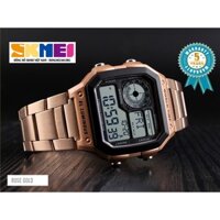 (Đo Bước Chạy - Đo Nhịp Tim) Đồng Hồ Nam SKMEI 1382 Thể Thao La Bàn 10 Chức Năng Thể Thao (GOLD, ROSE, SILVER, BLACK)