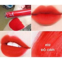 [Đỏ Cam ]Son Cao Cấp Dolly Velvet Lips Blue Classic 2020 Màu Đỏ Cam - Màu Son Không Ngừng Hạ Nhiệt