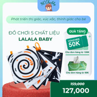 Đồ chơi 5 chất liệu phát triển thị giác, xúc xắc, thính giác