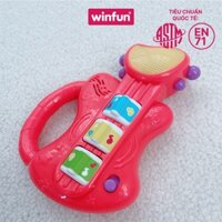 Đồ chơi âm nhạc đàn guitar ghi ta đèn nhạc cho bé tập cầm Winfun 0641 từ 6 tới 24 tháng