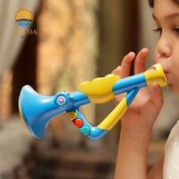 Đồ chơi âm nhạc giáo dục LARGLO, Đồ chơi âm nhạc mô phỏng Montessori Trumpet, Trò chơi đào tạo âm thanh Nhạc cụ học tập bằng nhựa Đồ chơi sừng cho bé Sinh nhật Giáng sinh ngày lễ Giáng sinh