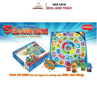 Đồ Chơi Antona 2 In 1 - Cờ LUDO (Cờ Cá Ngựa) Theo Phong Cách Siêu Anh Hùng , Cờ Đua Xem Ai Sẽ Là Người Chiến Thắng