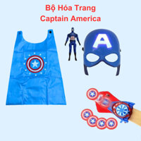Đồ chơi áo choàng siêu anh hùng đội trưởng mỹ captain america đa dạng phụ kiện cho bé hóa trang chiến đấu