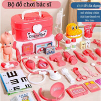 Đồ chơi bác sĩ, bộ đồ chơi ý tế cao cấp nhập vai bác sĩ cho bé trai, gái. Trò chơi giáo dục cho trẻ em