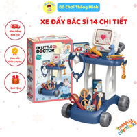 Đồ Chơi Bác Sĩ Có Xe Đẩy Đóng Vai Bác Sĩ Bằng Nhựa ABS 14 Chi Tiết Cho Bé Gái Bé Trai