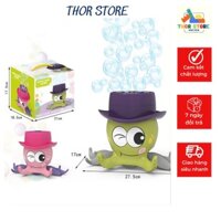 Đồ chơi bạch tuộc thổi bong bóng xà phòng tự động chạy bằng pin cho bé