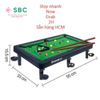 Đồ chơi Bàn Bida bi a Mini size trung và lớn - Full Phụ Kiện chơi vui - Size lớn