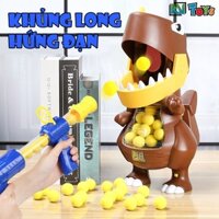 Đồ Chơi Bắn Bóng Khủng Long Xốp Mềm Có Bảng Tính Điểm Tự Động - Đồ Chơi Bắn Bóng Có Kèm Đèn,Nhạc Tăng Sự Vận Động Cho Bé