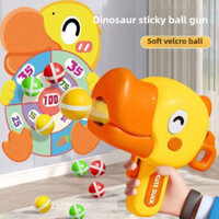 Đồ chơi bắn bóng Khủng Long, phi tiêu nam châm bóng gai kèm bảng phi tiêu cho bé, đồ chơi vô tri xả stress vui nhộn