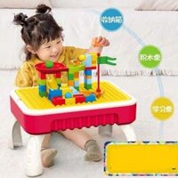 Đồ chơi bàn đa năng 2 in 1 xếp hình lego + bàn học