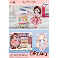 Đồ chơi bán hàng Búp Bê Sweet Candy, Búp Bê Bán Kem, Kẹo Ngọt, màu hồng 6635 đồ chơi trẻ em Peekaboo Toys
