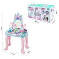 Đồ chơi bàn trang điểm cho bé gái size đại kèm ghế, đàn cao 76cm