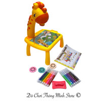 Đồ chơi bàn vẽ có đèn chiếu sáng thông minh cho bé, đèn vẽ tranh cho bé - Máy chiếu có đèn