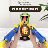 Đồ chơi bắn vịt anhdochoi bắn bóng xốp mềm có bảng tính điểm. Hiệu ứng đèn, âm thanh kèm 24 bóng