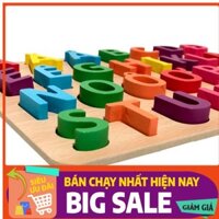 Đồ Chơi Bảng Chữ Cái Tiếng Việt Nổi In Hoa Bằng Gỗ Benrikids