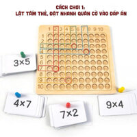 Đồ Chơi Bảng Cửu Chương Gỗ Cho Bé