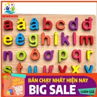 Đồ Chơi Bảng Ghép Chữ Cái Tiếng Việt Bảng Ghép Số Nổi Benrikids Bằng Gỗ Cho Bé