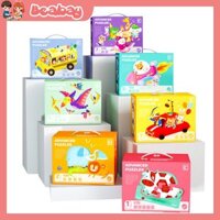 Đồ chơi bằng giấy, bộ xếp hình nhiều cấp độ level up, trò chơi trí tuệ ghép hình giấy cao cấp