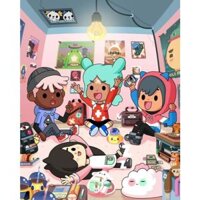 Đồ chơi bằng giấy ngôi nhà búp bê của toca boca đồ chơi bé gái h23 Đồ Chơi - Squishy - Kuromi - Đồ chơi giấy