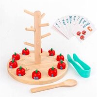 Đồ Chơi Bằng Gỗ Cây Fruite Đồ Chơi Toán Học Montessori Dạy Trẻ Đồ Chơi Giáo Dục Mầm Non