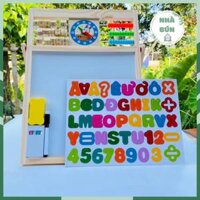Đồ Chơi Bảng Xoay 2 Mặt Tặng Phấn Bút Lông Và Chữ Số Toy A67