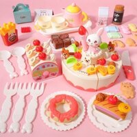 Đồ chơi bánh sinh nhật cho bé trai gái có đèn, bánh gato sinh nhật đồ chơi giá rẻ cho trẻ em, bánh kem đồ chơi mini