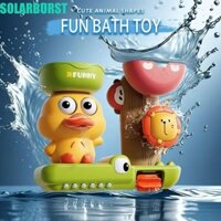 Đồ chơi bánh xe nước xoay SOLARBURST, Cốc hút tường Vịt & Sư tử Baby Spin Top Đồ chơi tắm, Xịt nước Crocodie Đồ chơi tắm cho bé ngộ nghĩnh dễ thương Bồn tắm
