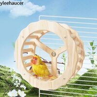 Đồ chơi bánh xe vẹt YLEEHAUCER, Bánh xe quay tương tác bằng gỗ, Dễ dàng lắp đặt Đồ chơi huấn luyện chim bền bỉ cho vẹt đuôi dài Budgies