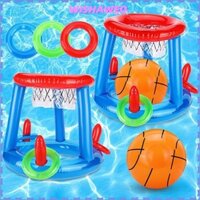 Đồ chơi bể bơi nổi WISHAWEO, Trò chơi ném vòng bơm hơi tương tác vui nhộn, Đồ dùng dự tiệc bãi biển ngoài trời Phụ kiện bể bơi Trò chơi bóng bể bơi