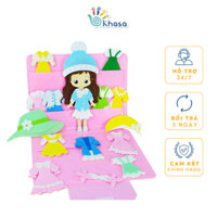 Đồ Chơi Bé Gái Bộ Sổ Tay Thời Trang 4 Mùa Búp Bê Thay Đồ (Phiên Bản Bé Gái) - Khasa Việt Nam