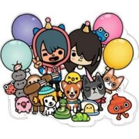 Đồ chơi bé gái ngôi nhà búp bê bằng giấy thủ công tocaboca học liệu bóc dán thông minh h25 Đồ Chơi - Squishy - Kuromi