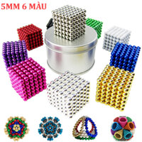 Đồ chơi bi nam châm tròn bucky ball 5mm 6 màu