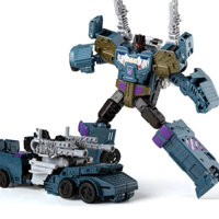 Đồ chơi biến hình 5 trong 1 Haizhixing Robot ô tô Devastator Máy bay Model No Box
