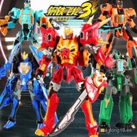 Đồ chơi biến hình rồng bay thép 3, quái vật thần thoại Shanhai, robot kết hợp khủng long King Kong 4, máy cơ cho trẻ em trai