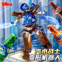 Đồ chơi biến hình trẻ em Soda Samurai Can Coke Đồ uống Robot Cậu bé Giáo dục King Kong 3 tuổi 6