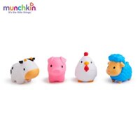 Đồ chơi bộ 4 động vật nông trại Munchkin Mỹ MK43882