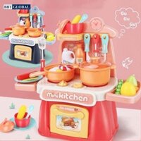 Đồ Chơi Bộ Bếp Nấu Ăn Mini Kitchen 26 Món - Màu Hồng Cam
